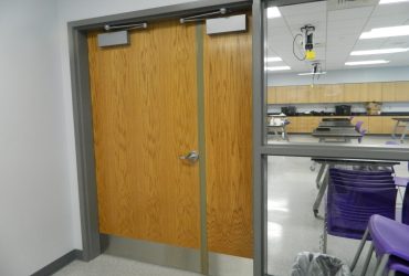 Solid Door with Panel and glass